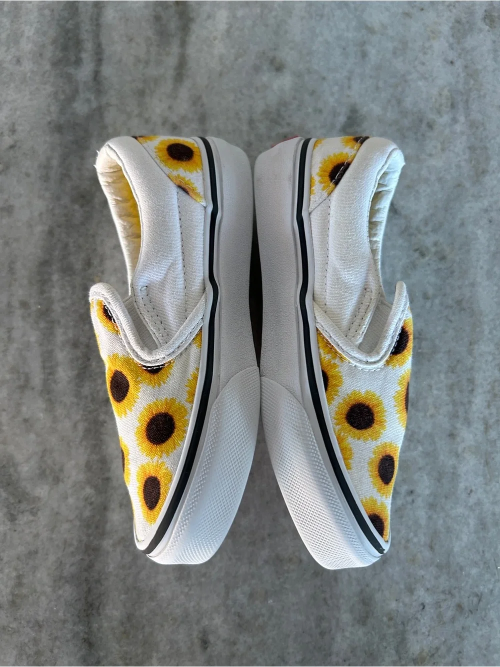 Vans Sunflower Slip-ons Kids Size 11